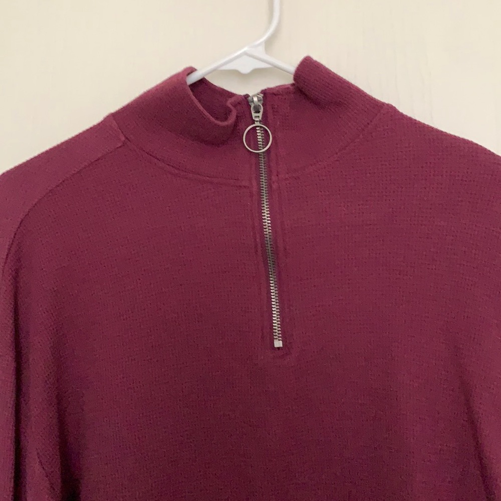Cropped Long sleeve Quarter Zip